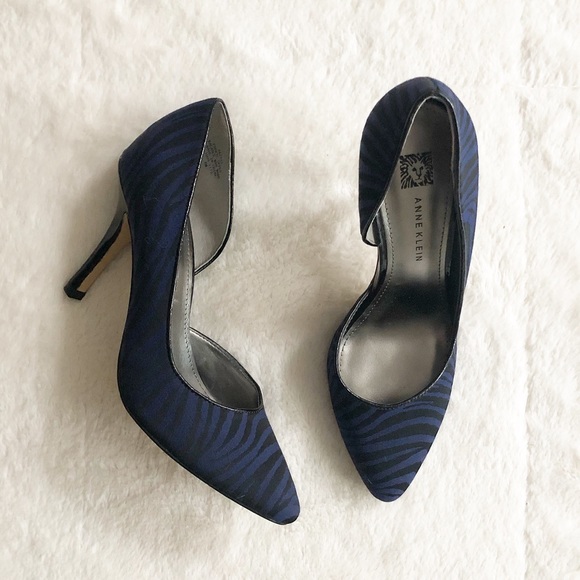 Anne Klein Shoes - Anne Klein | Black & Blue Zebra Print Heels
